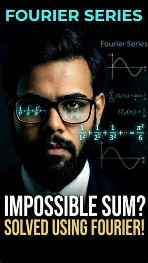 ✨️ Basel Problem Using Fourier Series ! #baselproblem #euler #trendingshorts #viralshorts #shorts