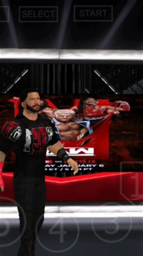 Roman Reigns OTC1 ☝🔥 New Custom Attire & Entrance | RAW Netflix Return | SVR06 x WWE2K25 #Shorts