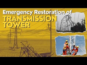 Power Transmission Lines Emergency Restoration System #electri_citi #powergrid #msetcl #gridfailure