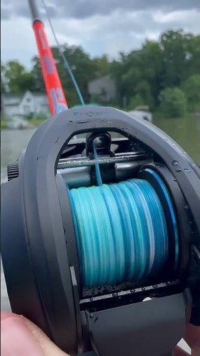 Blue Camo Braided Line – Smooth Casting & Stealth in Every Throw!🎣🤯 #reactiontackle #casting