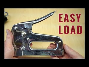 How to Load a Staple Gun
