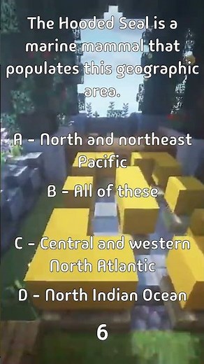 The Hooded Seal is a marine mammal that populates this geographic area.