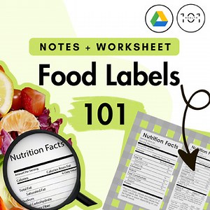 Food Labels Slideshow: Notes   Worksheet | Health Food Label   Nutrition Facts