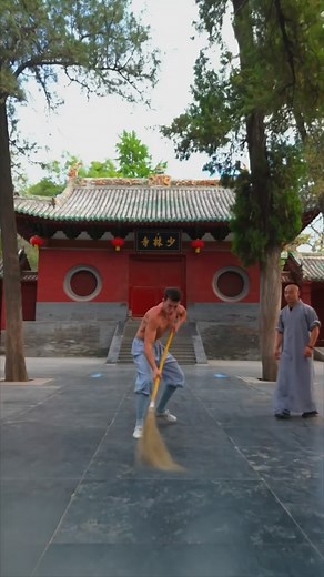 169K views · 2.4K reactions | The Kung Fu Broom Form is not only a physical practice but also a spiritual one, symbolizing the sweeping away of negative energy, stress, and distractions  - #drawing #energy #symbolizing #spirituality #sweeping #broom #motivation #letsgo #awaken | Sachka Wenk | Facebook