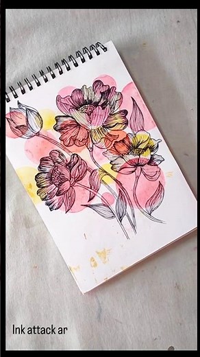 "Boho floral vibes 🌿✨ | Aesthetic boho art design tutorial"