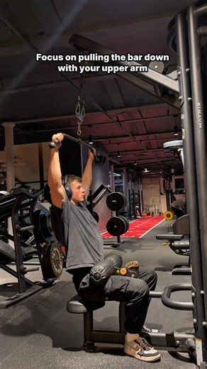 How to get more from the lat pull-down - Wide grip: 1- when you use a wide grip you will naturally flare your elbows out more and pull your upper arm down by the side of your body 2- this causes the lower lats to be worked slightly more 3- use a wide bar or MAG grip and stay sat upright 4- don’t focus on the stretch at the top - Close grip: 1- using a close grip causes your upper arm to travel downward while infront of your body 2- this means the upper lats are worked slightly more 3- use a shor