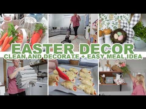EASTER DECOR / COOK, CLEAN AND DECORATE / SIMPLE DINNER IDEA, SPRING DAY IN THE LIFE