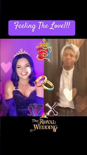 Feeling The Love💜💙 ‪@courtneycharming9329‬ #disneydescendants #descendantsroyalwedding #shorts