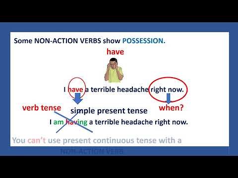 Let's learn! Action & Non-Action VERBS
