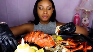 15LB GIANT WHOLE LOBSTER MUKBANG THE ORIGINAL SEAFOOD BUTTER SAUCE | Mukbang