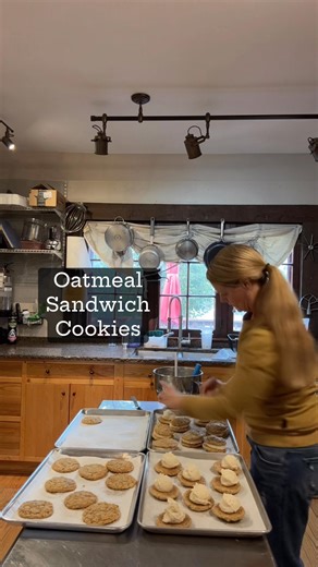 Fresh batch of oatmeal sandwich cookies today | Shell Store