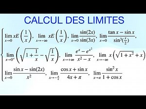 Calcul de limites de fonctions : 10 exemples pour maîtriser toutes les techniques