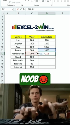 ⏱️📊 Suma ACUMULADA en Excel en 5 segundos — rápido y automático ¿Necesitas ver cómo se van acumulando tus valores paso a paso? Hoy te enseño a crear una suma acumulada en Excel en solo 5 segundos y sin complicarte con fórmulas largas. ⚡📘 Este truco es ideal para reportes financieros, ventas diarias, gastos, avances mensuales, estadísticas y cualquier análisis donde quieras ver el total progresivo. 📈💼 Aprenderás la fórmula correcta para que Excel vaya sumando automáticamente fila por fila y s