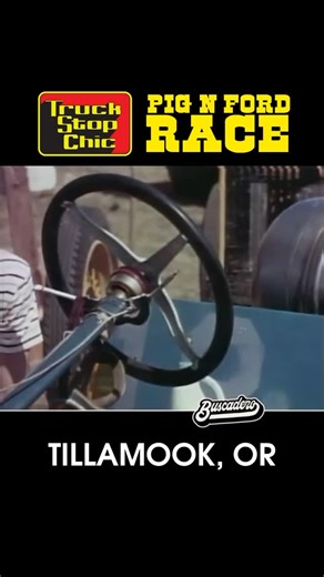 111K views · 139 reactions | The Pig-N-Ford Races in Tillamook, Oregon, are a wild slice of Americana dating back to 1925. Drivers crank-start stripped-down Model T Fords, scoop up a live pig, and tear around the dirt track—all one-handed. Held annually at the Tillamook County Fair, it’s part race, part rodeo, and pure Oregon tradition. #americana | Truck Stop Chic | Facebook