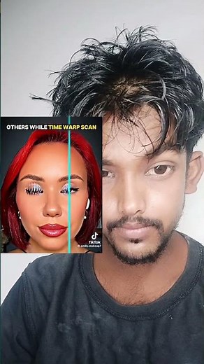 Best time wrap scan 👀😈☠️Time Warp Scan Face Tutorial time warp filter