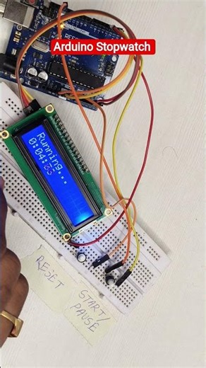How to make Arduino based Stop watch #short
