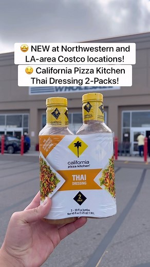 Costco Buys on Instagram: "🤩 California Pizza Kitchen Thai Dressing 2-Packs are NEW in Northwestern and LA-area Costco locations! Inspired by the famous CPK Thai Crunch Salad, this delicious dressing has a creamy, peanut taste even though it’s peanut-free! 😋 Plus it’s super versatile - you can use it on salad, as a sauce, or as a marinade! 👏🏼 It’s made with restaurant-quality ingredients and is sure to be your new favorite dressing…I’m definitely a fan! 😉 Grab this California Pizza Kitchen