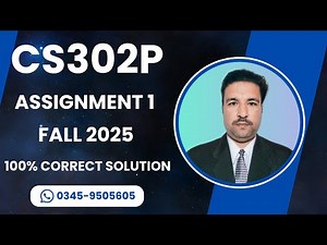 cs302p Assignment 1 Solution Fall 2025 | cs302p assignment 1 fall 2025