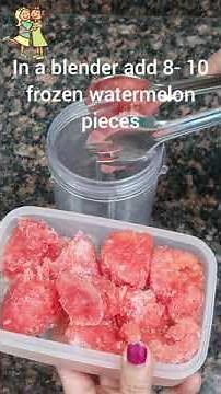 WATERMELON SLUSHIE | Beat the heat with this FRUIT SLUSHIE | Homemade Slush Recipe in blender