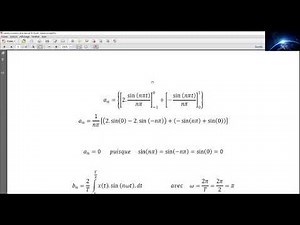 Exercice N°03 :corrigé sur la série de Fourier