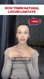 3.6K views · 32 reactions |  Spune adio cearcănelor și bucură-te de ochi strălucitori!  Ochi este soluția perfectă pentru o privire deschisă, tânără și plină de viață. Ce vei obține? ✅ 5 lecții cu exerciții simple și eficiente. ✅ Tehnici naturale pentru reducerea cearcănelor și ridurilor. ✅ Rezultate vizibile în doar 28 de zile.  Profita acum de reducere: https://refaceacademy.ro/products/ochi | Reface - Face Fitness Academy | Facebook