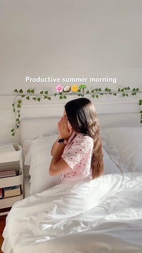 Productive summer morning🥥🌴 #summer #morning #routine #productive #morningroutine #productivity