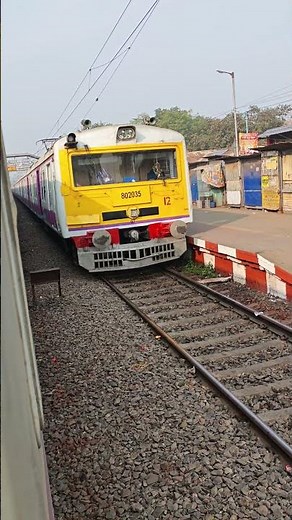 Indian local train entering railwaystation l Reverse train entering video #shorts #train #localtrain