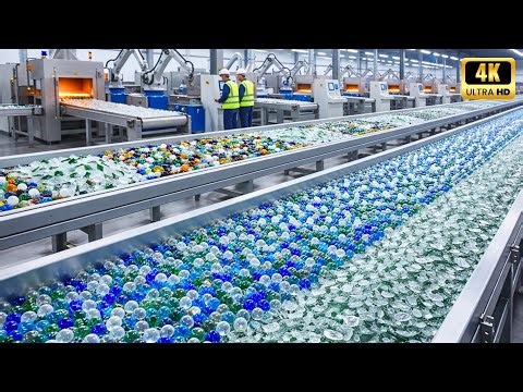 Inside a Modern Factory: How Scrap Glass Becomes High-Value Beads (full process)