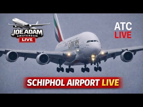 🔴 LIVE: Crosswindy Landings at Amsterdam Schiphol Airport | Jan 17, 2026