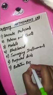 DESIGNING A MATH LAB