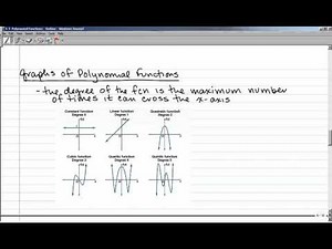 5-3 Polynomial Functions