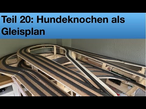 #20 Gleisplan: Hundeknochen I Fahrvideo I Bau einer Modelleisenbahn I Märklin H0 C-Gleis