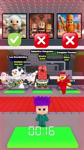 HARD LEVEL Of Matching Only Mini Brainrots! #stealabrainrot #roblox