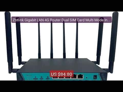 Zbtlink Gigabit LAN 4G Router Dual SIM Card Multi Mode Intelli... — Hot Deal 2026 | Limited Offer!