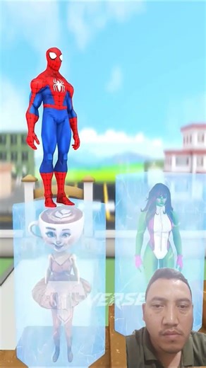 Spiderman api dan es ⁉️‪@T-Verse2025‬ #funny #animation