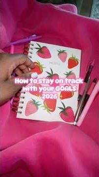 How to map out your GOALS ✨🩷