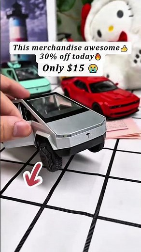 1:32 Scale Cybertruck Toy Car with Lights & Music – Perfect Gift for Kids Who Love Adventu