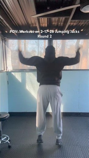 POV: Workout on 2-17-26 Jumping Jacks Round 2 #shorts #pov #viralshorts #youtubeshorts #fyp #workout