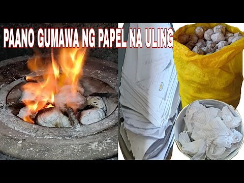 PAANO GUMAWA NG ULING NA PAPEL / HOW TO MAKE CHARCOAL PAPER