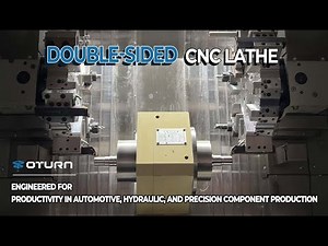 🎬 Dual-End Precision in Action — The Double-Sided CNC Lathe #cnc #lathe #machine