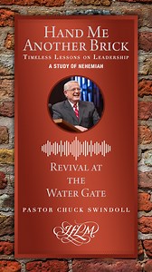 Join Pastor Chuck Swindoll as he draws from Nehemiah valuable lessons on leadership. Know any ruined lives that need rebuilding? Broken hearts that need mending? Whether you’re a leader or simply want to do to God’s calling, this series is for you. | Pastor Chuck Swindoll