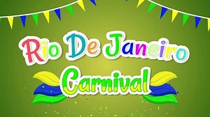 Rio de Janeiro Carnival animated background Carnival Rio de Janeiro festival lettering event carnival brazil 4k