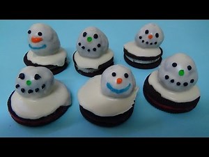melting snowmen oreo cookie balls