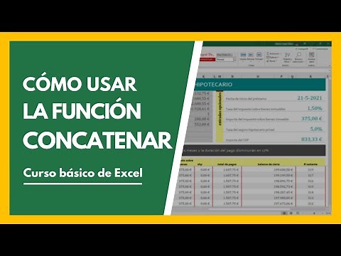 Cómo usar función CONCATENAR en Excel para unir datos 👩‍🏫 Tutorial Principiantes