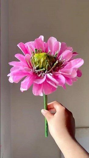 How to Make a Dahlia flower | DIY Blue Dahlia Tutorial #shortsviral #diy #rose #craft#art #rose