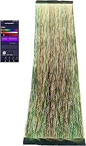 LED Light Up Coffee Table Runner - Fiber Optic Fabric Table Cloth Cover for Party Wedding Halloween Christmas (Black Fabric)