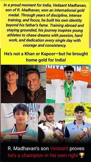 Vedaant Madhavan Wins Gold 🥇🔥 | India Proud Moment 🇮🇳