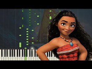 Moana - How Far I'll Go [Piano Tutorial] (Synthesia) // Kyle Landry + MIDI