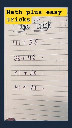 math plus easy tricks #shorts #maths #education #trending