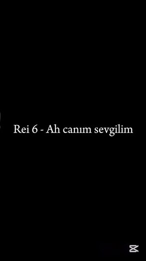 Rei 6 - Ah canım sevgilim lyrics #edit